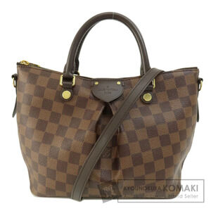 Louis Vuitton Siena Damier Ebene Brown Handbag Canvas